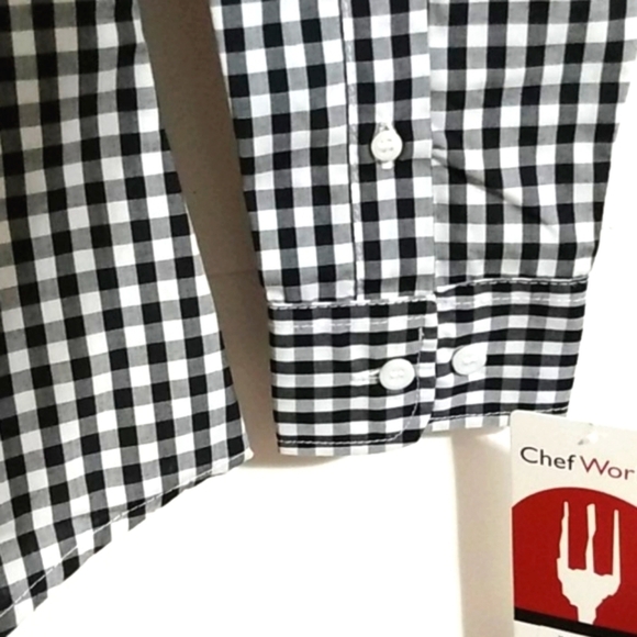 CHEF WORKS NWT WOMEN'S BUTTON DOWN SHIRT SZ - Picture 5 of 10
